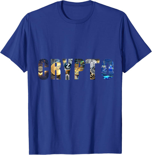 Crypto Bitcoin NTFs T-Shirt - T-Shirt | Royal