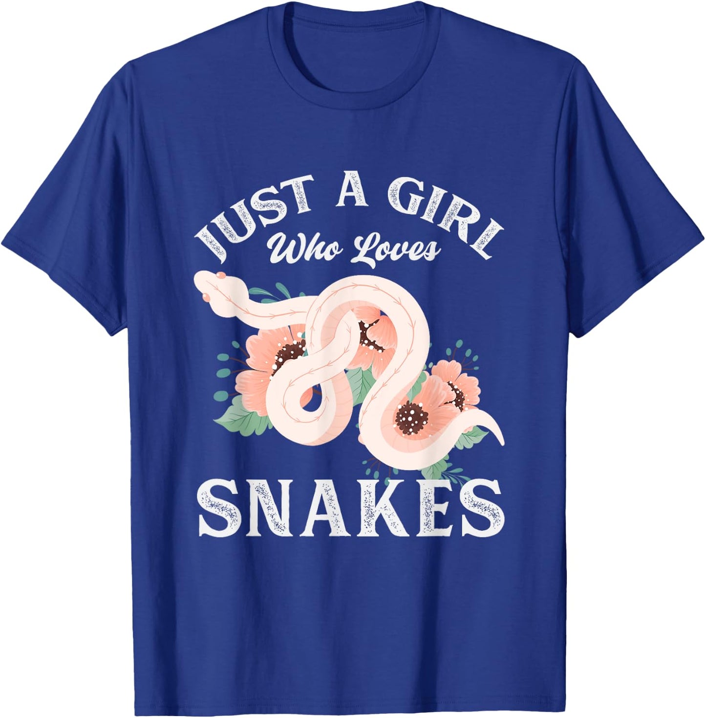 Just A Girl Who Loves Snakes T-Shirt - T-Shirt | Royal