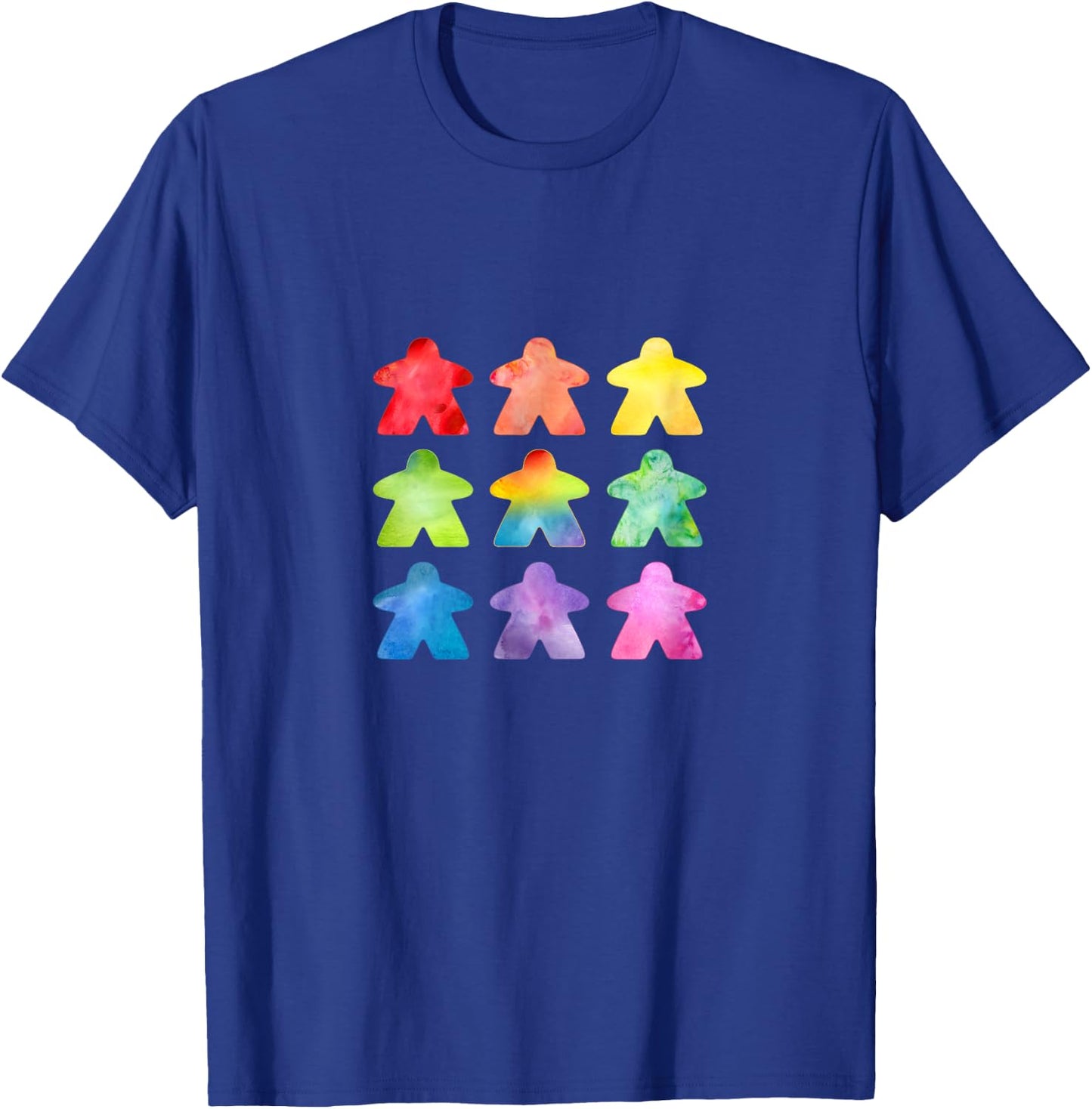 The Watercolor Meeple | Great Gift board game geeks T-Shirt - T-Shirt | Royal