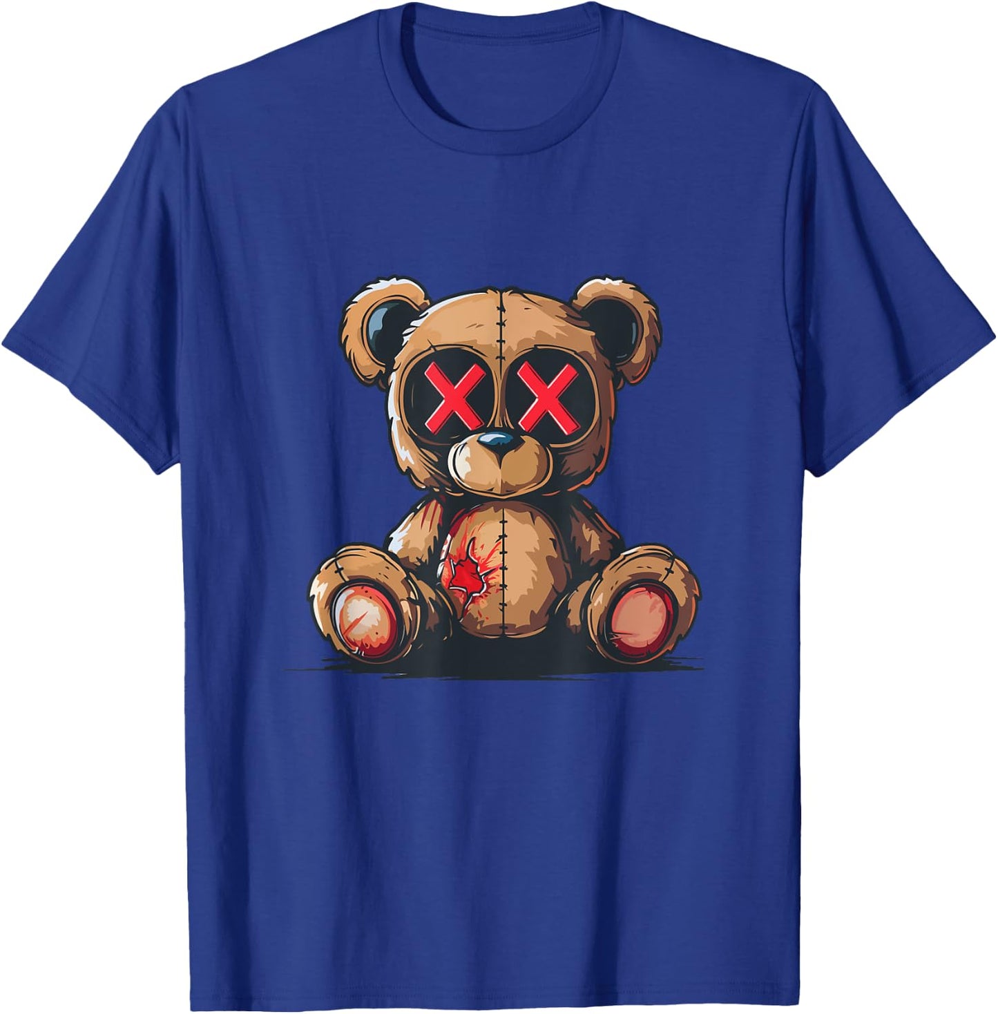 Stuffed Teddy Bear with X eyes T-Shirt - T-Shirt | Royal