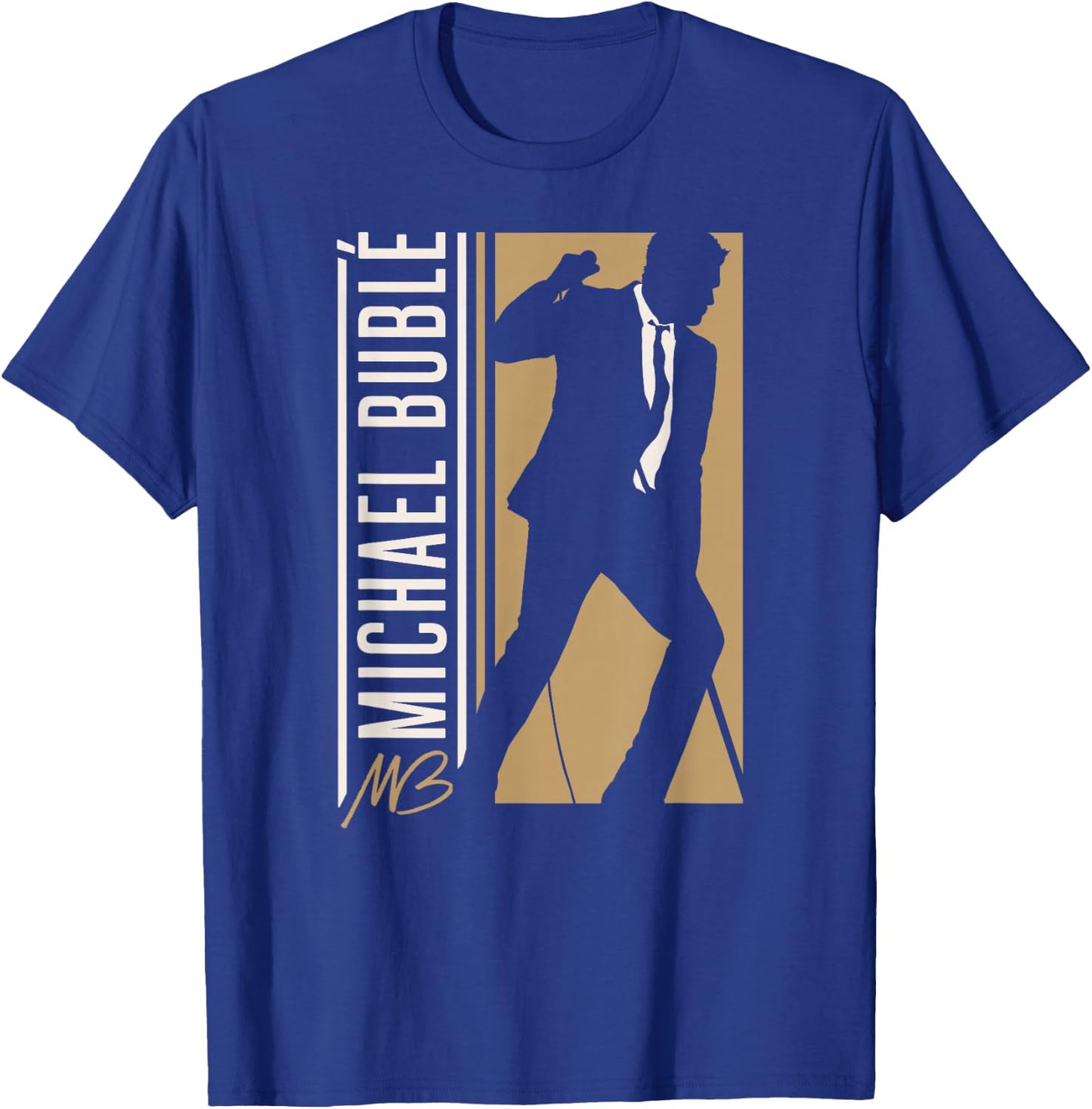 Michael Bublé Vertical Silhouette T-Shirt - T-Shirt | Royal