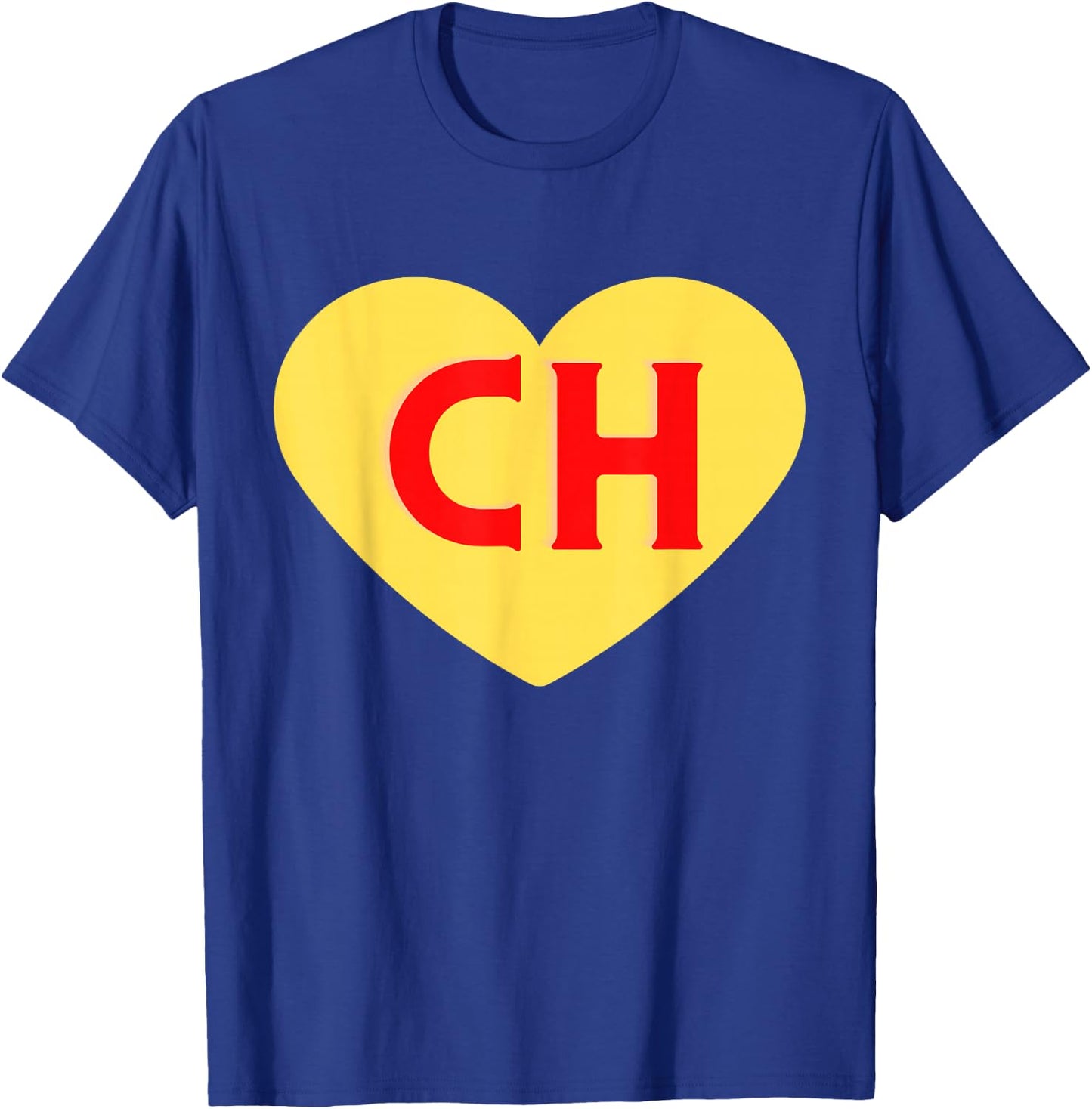 Whyte Women's Red Heart , Small, Classic Fit, , Short Sleeve, Machine Wash, US Size Small T-Shirt - T-Shirt | Royal