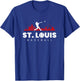 St Louis Baseball Vintage Minimalist Retro Baseball Lover T-Shirt - T-Shirt | Royal