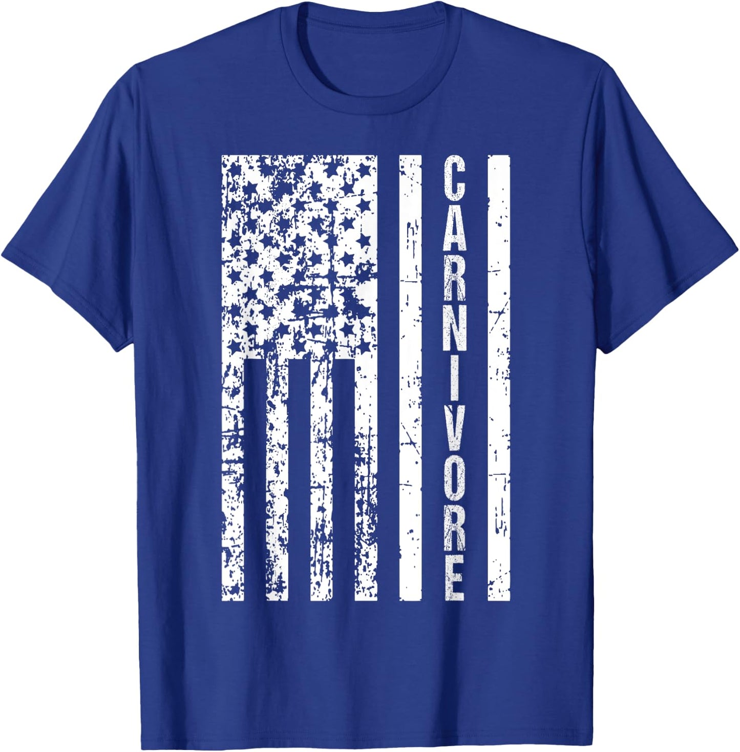 American Flag Carnivore Diet Meat Eater T-Shirt - T-Shirt | Royal