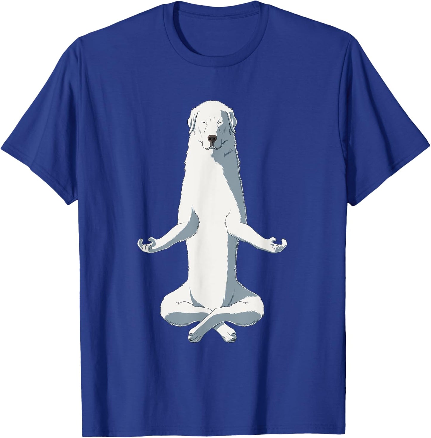 Funny Yoga Dog Maremma Sheepdog T-Shirt - T-Shirt | Royal