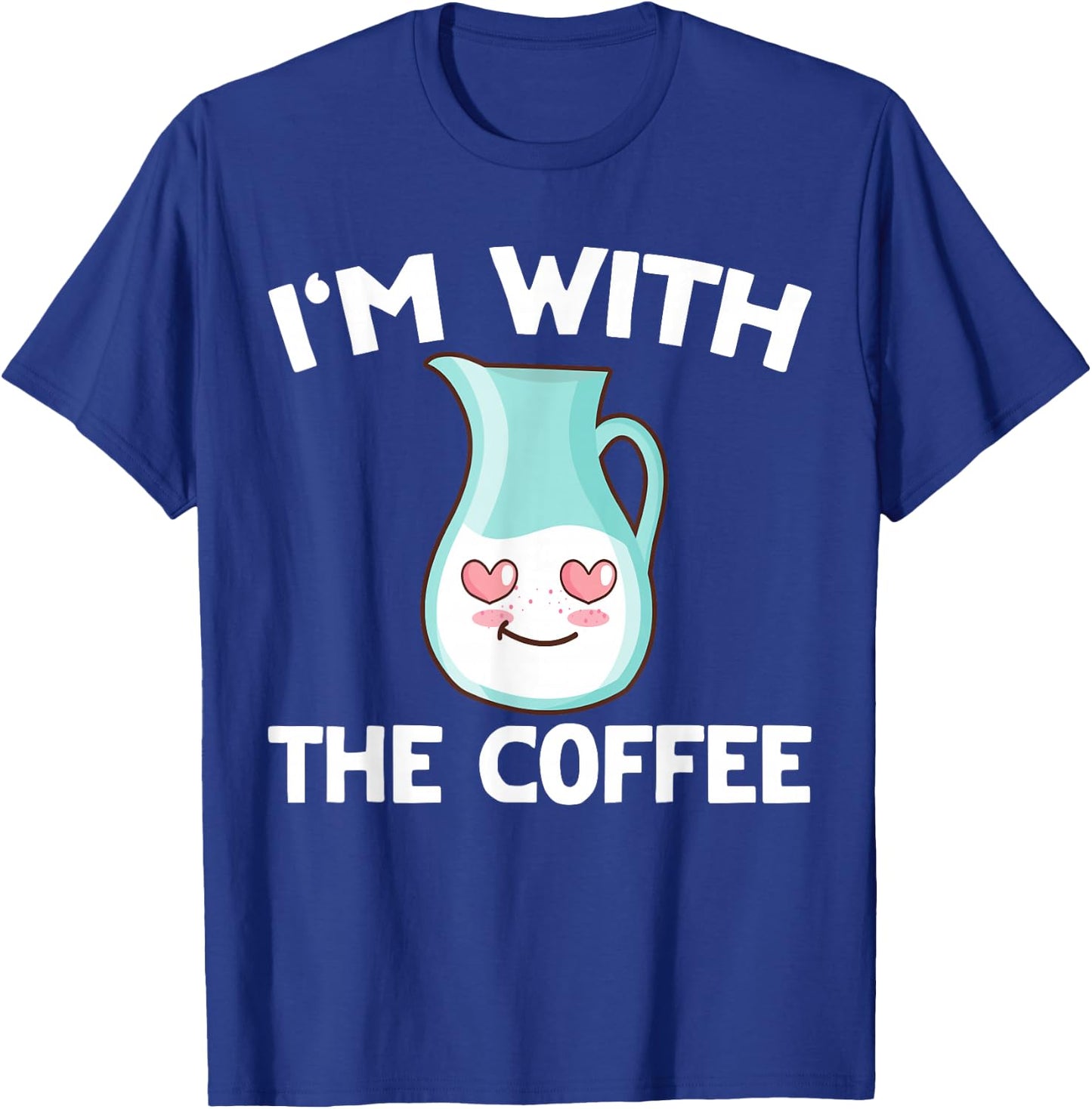Coffee & Creamer Matching His & Hers Couples T-Shirt - T-Shirt | Royal