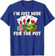 I'm Just Here For The Pot Poker Texas Hold Em All In T-Shirt - T-Shirt | Royal