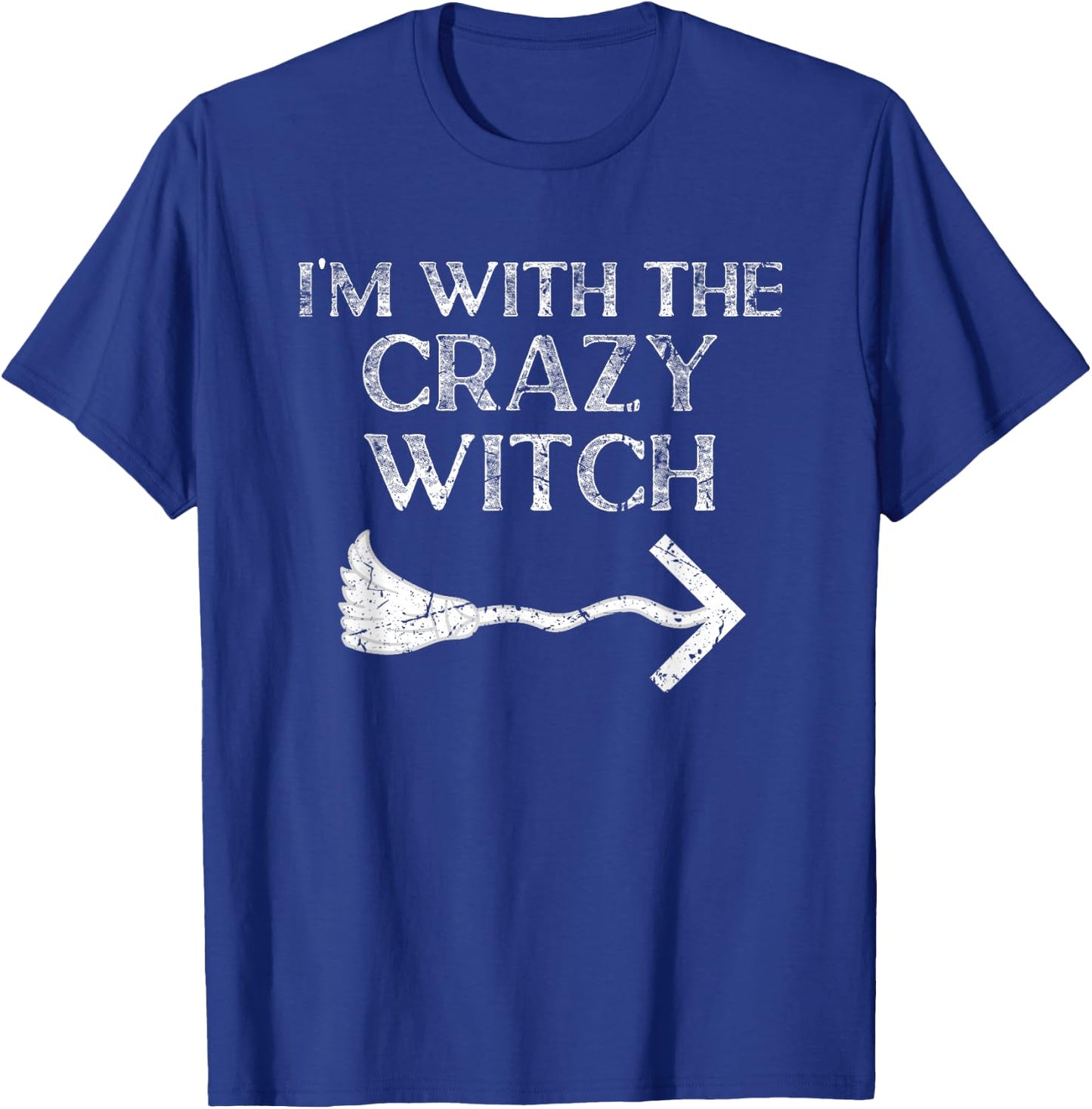 Im With The Witch Halloween Couple Costume For Husband T-Shirt - T-Shirt | Royal