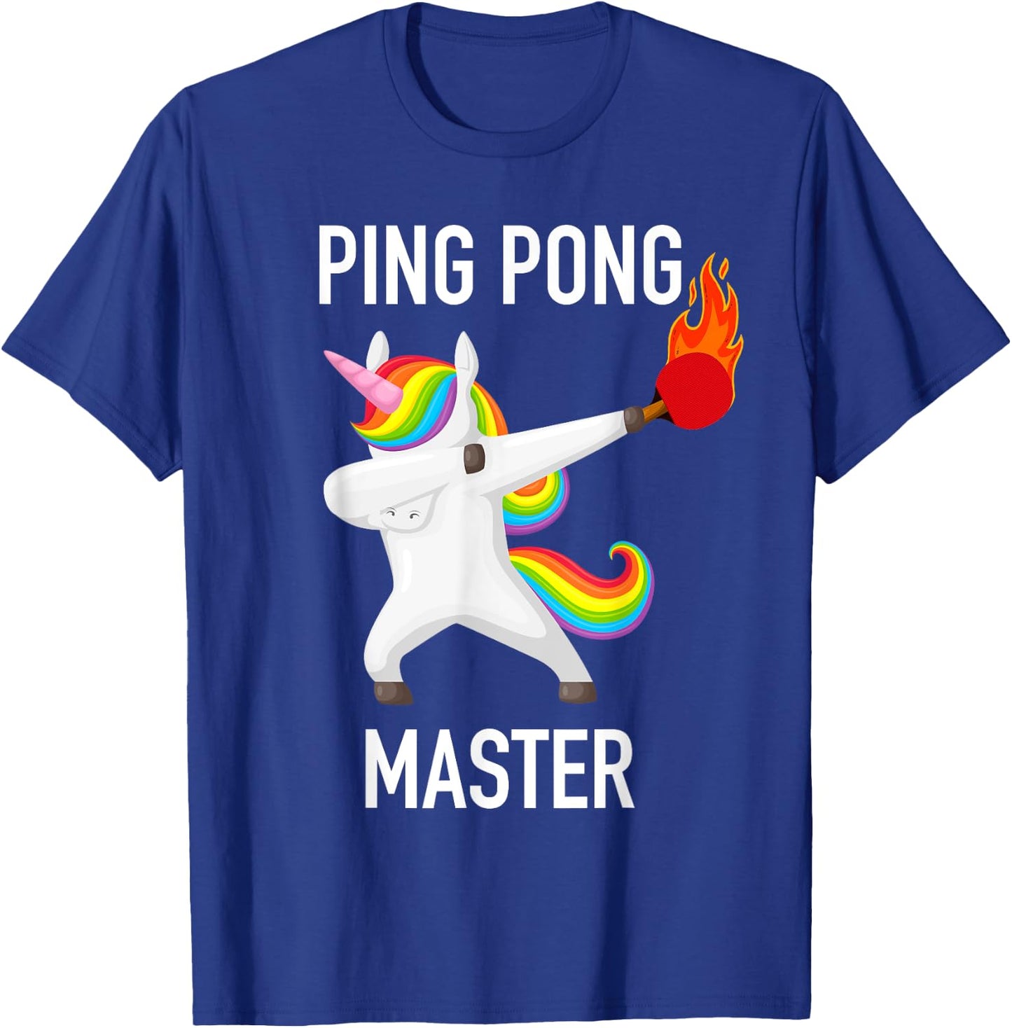 Ping Pong Master Dabbing Unicorn Funny Pingpong Player Gift T-Shirt - T-Shirt | Royal