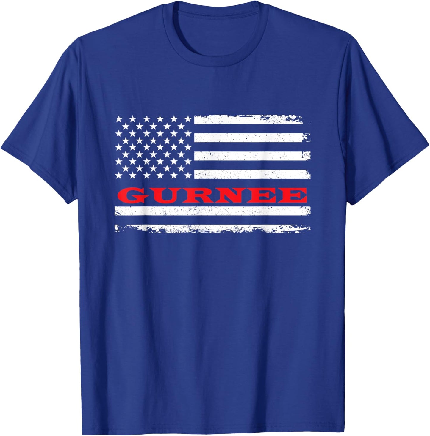 Illinois American Flag Gurnee USA Patriotic Souvenir T-Shirt - T-Shirt | Royal