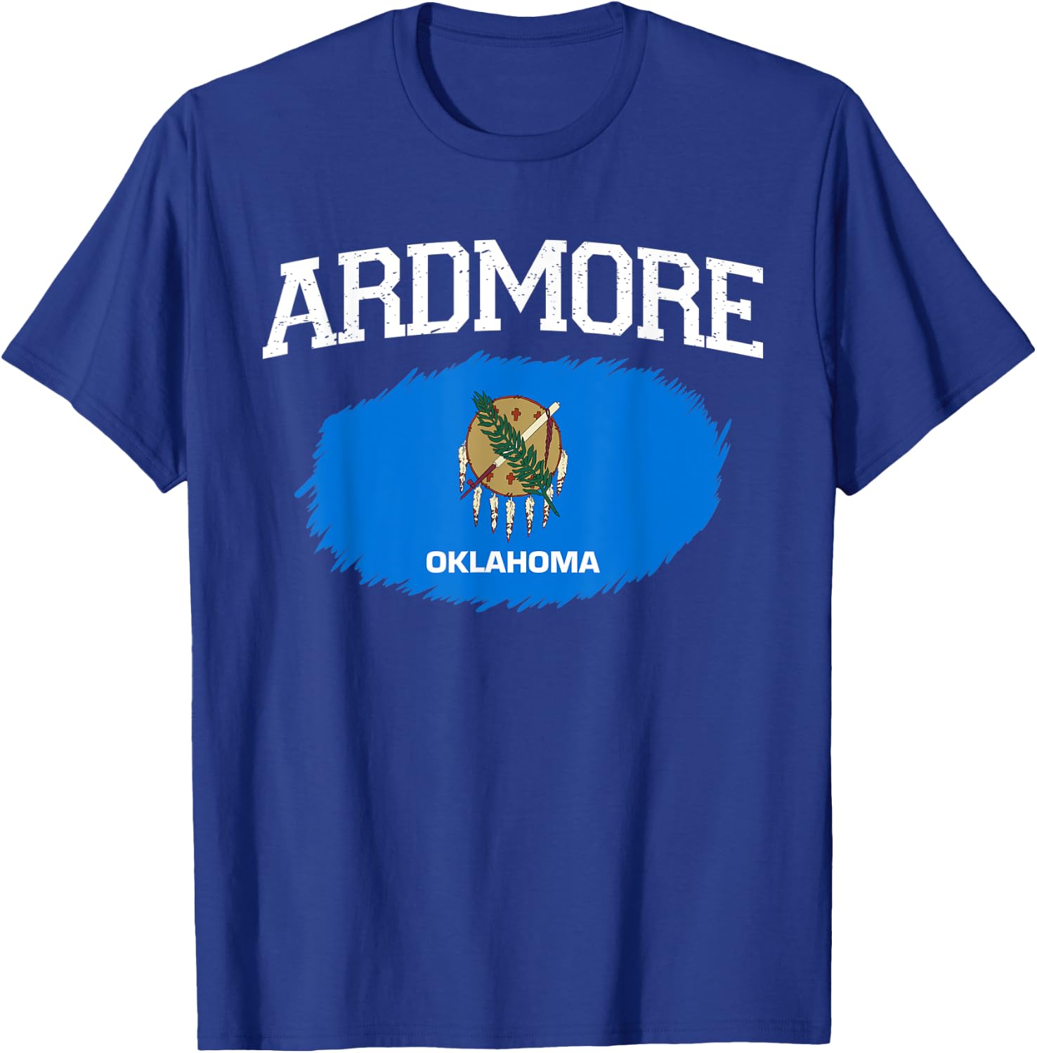 ARDMORE OK OKLAHOMA Flag Vintage USA Sports Men Women T-Shirt - T-Shirt | Royal