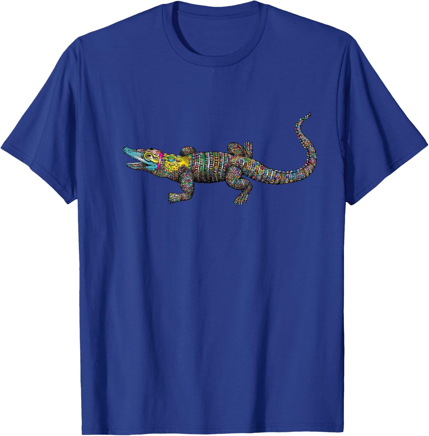 Vintage Retro Crocodile Gator Croc Alligator Hunter T-Shirt - T-Shirt | Royal