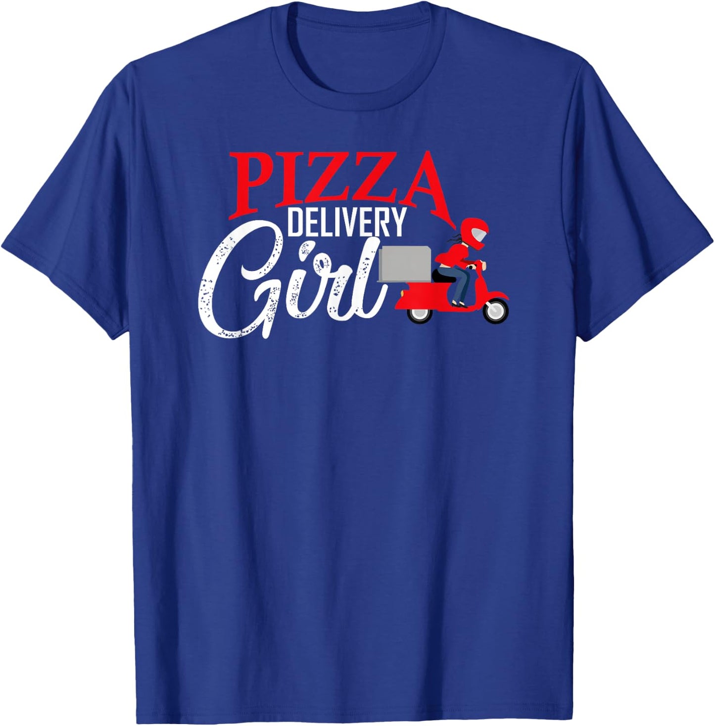 Pizza delivery Girl Matching Pizza Costume for Girls Women T-Shirt - T-Shirt | Royal