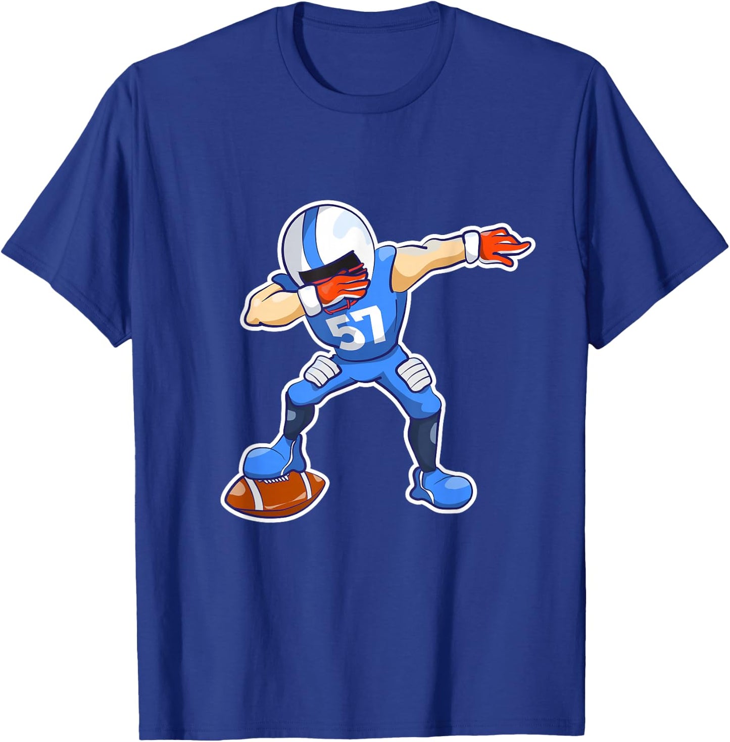 Kids Dabbing Football Dab Dance Funny Boys Gift T-Shirt - T-Shirt | Royal