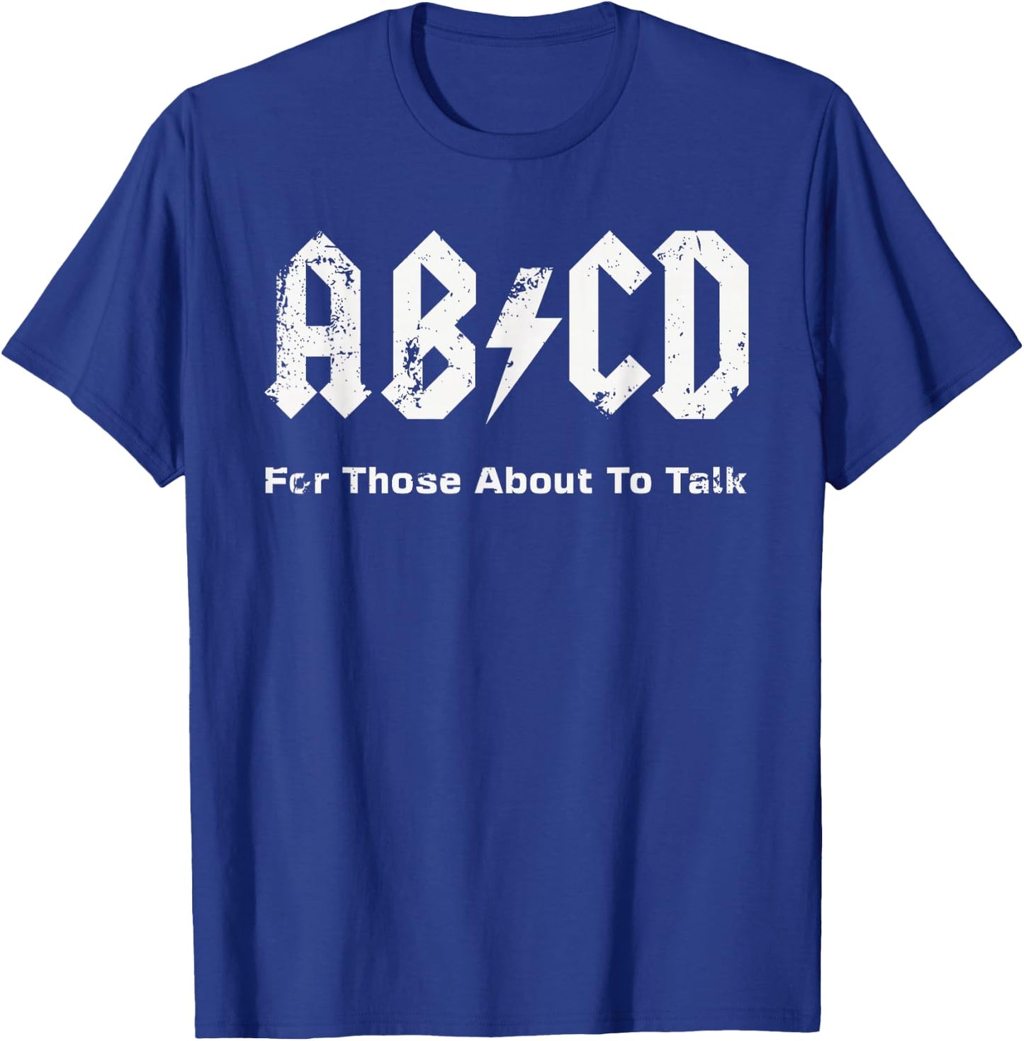 Boys Girls Teachers - Funny ABCD About To Talk Vintage Style T-Shirt - T-Shirt | Royal
