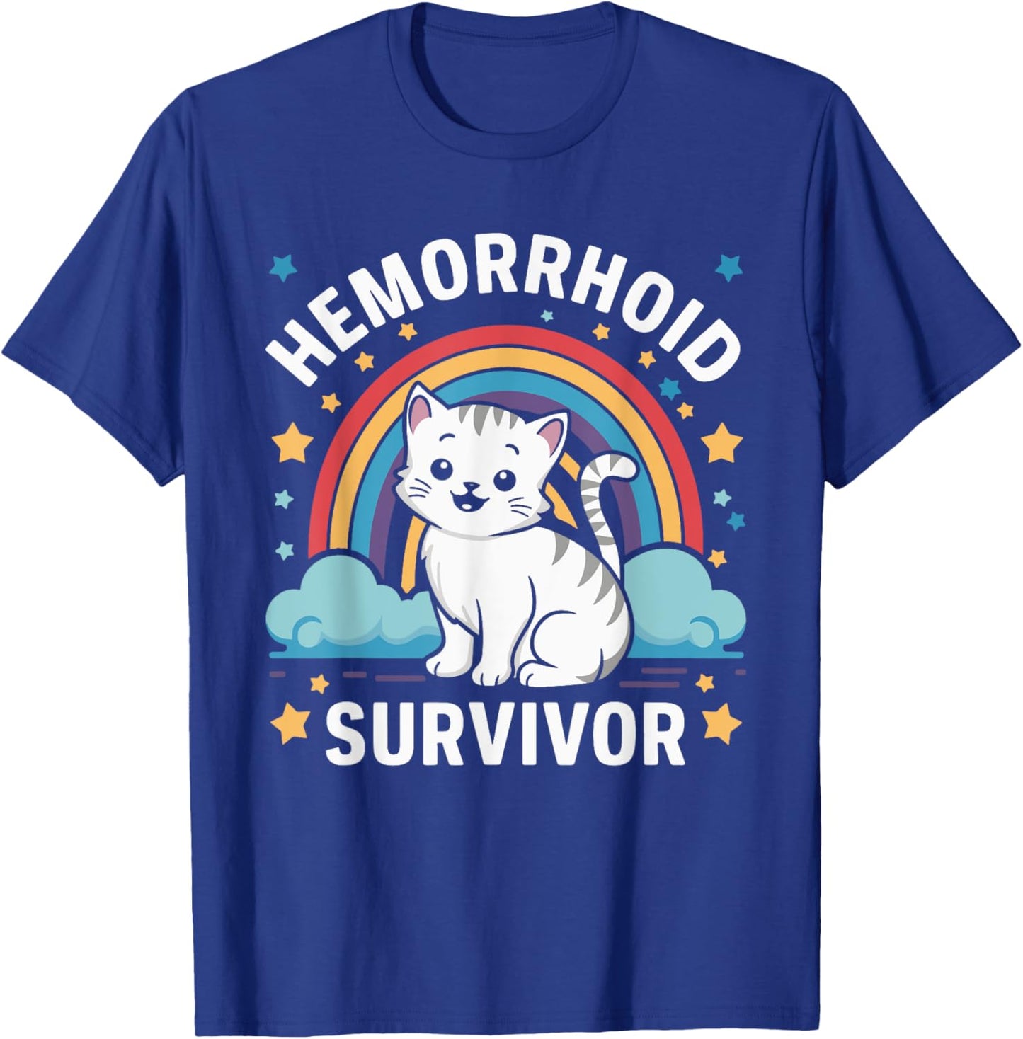 Hemorrhoid Survivor Cat Women T-Shirt - T-Shirt | Royal