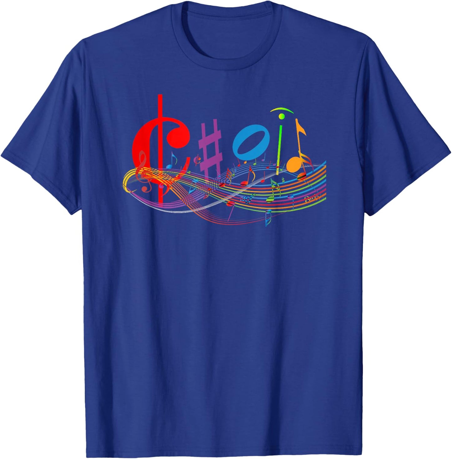 Choir Music Symbols Favorite Class Back to School T-Shirt - T-Shirt | Royal
