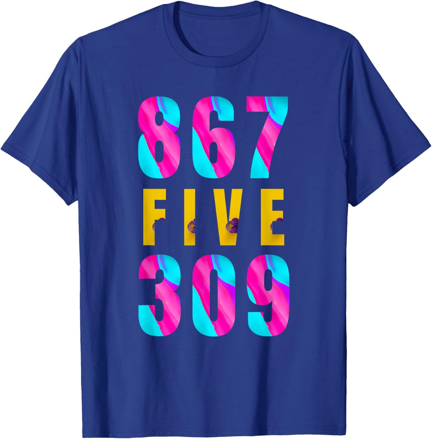 Jenny Phone Number 867-5309 Funny Rock Music T-Shirt - T-Shirt | Royal