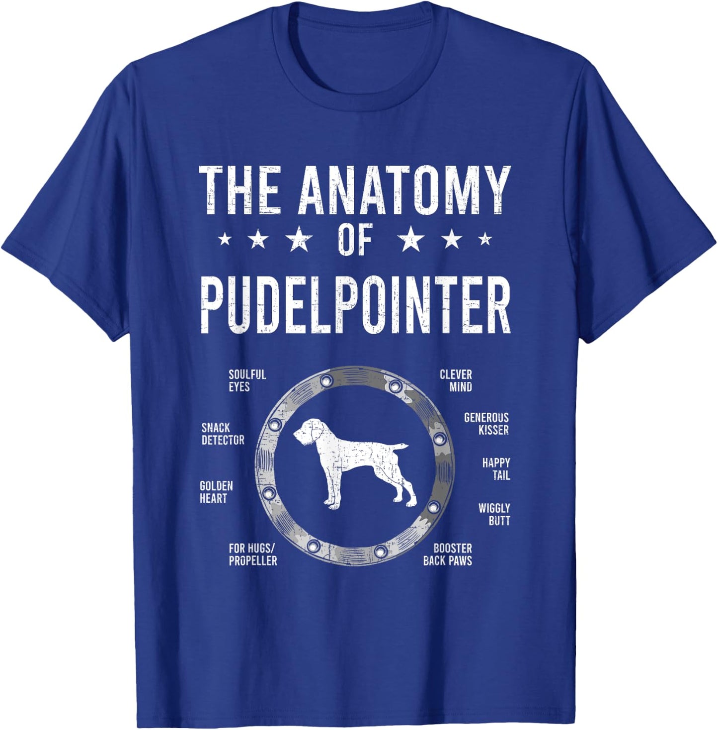 Anatomy of Pudelpointer Dog Lover T-Shirt - T-Shirt | Royal