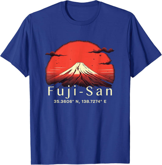 Mount Fuji Japanese Mountain Imagery Japan Lover Mt Fuji T-Shirt - T-Shirt | Royal