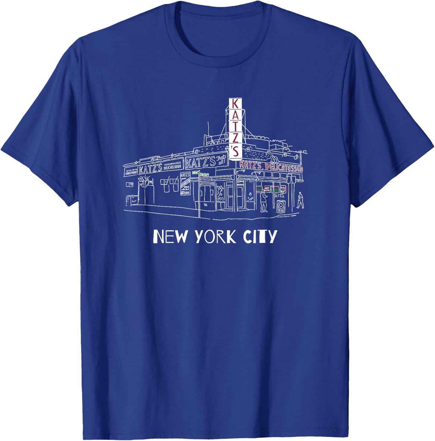 Kat'z Deli New York City for Reuben Sandwich Fans T-Shirt - T-Shirt | Royal