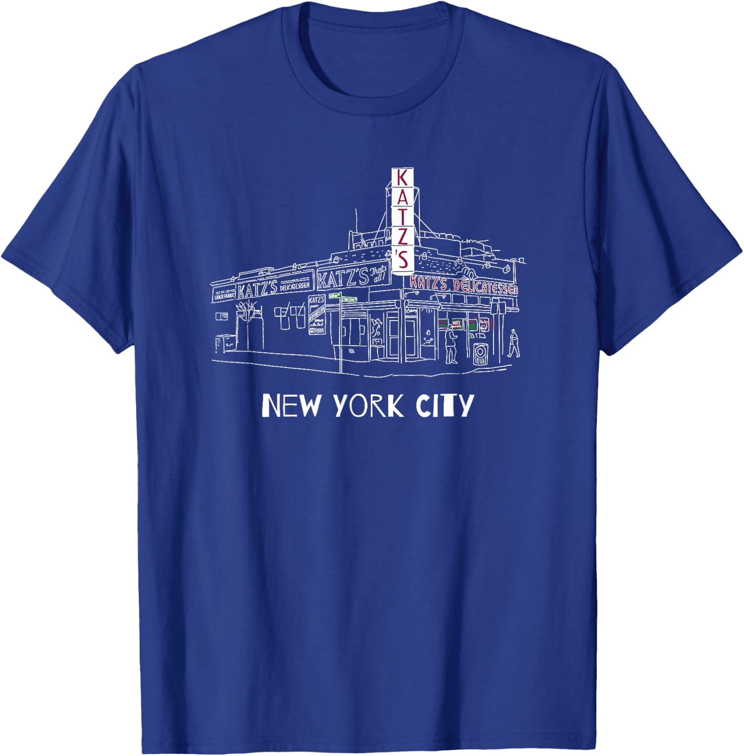 Kat'z Deli New York City for Reuben Sandwich Fans T-Shirt - T-Shirt | Royal