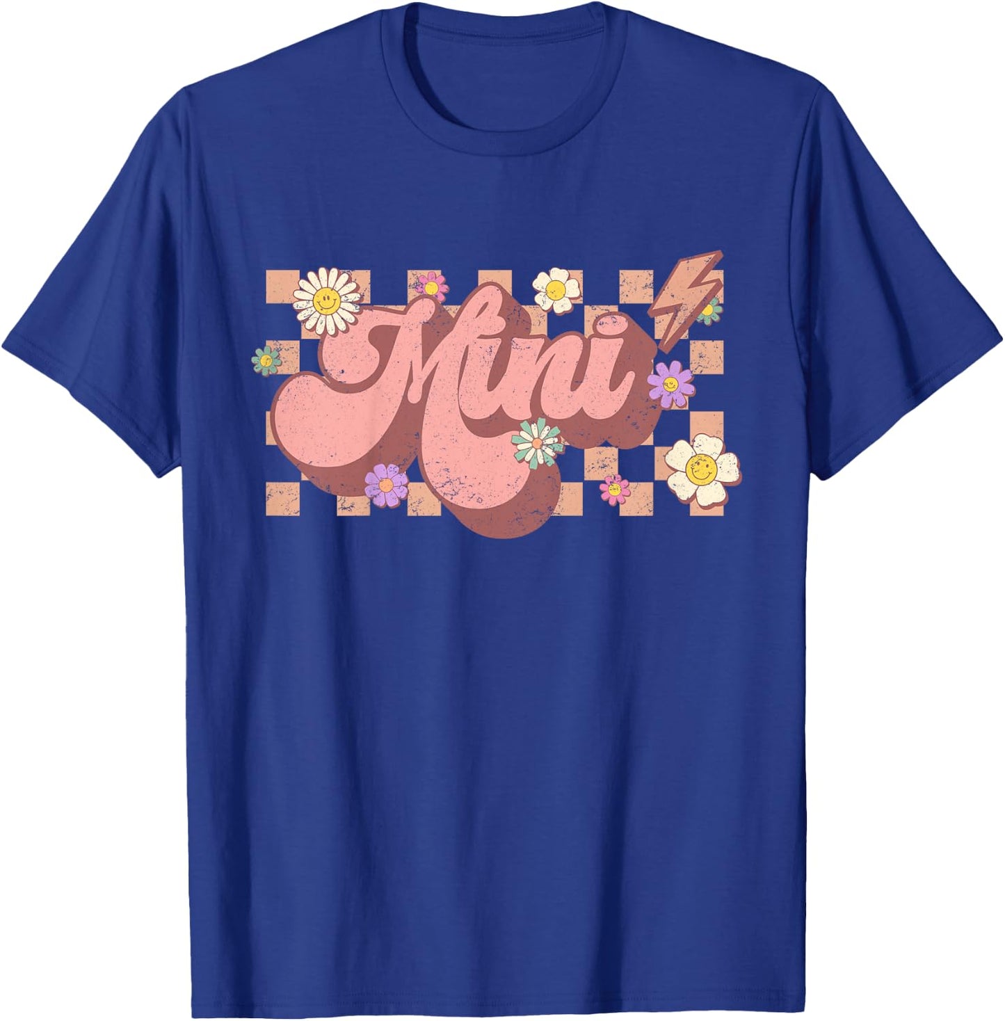 Mama And Mini , Matching Groovy Mommy and Me, Smile Mini T-Shirt - T-Shirt | Royal
