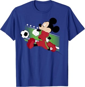 Disney Mickey and Friends Mickey Mouse Portugal Soccer T-Shirt - T-Shirt | Royal