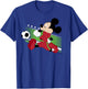 Disney Mickey and Friends Mickey Mouse Portugal Soccer T-Shirt - T-Shirt | Royal