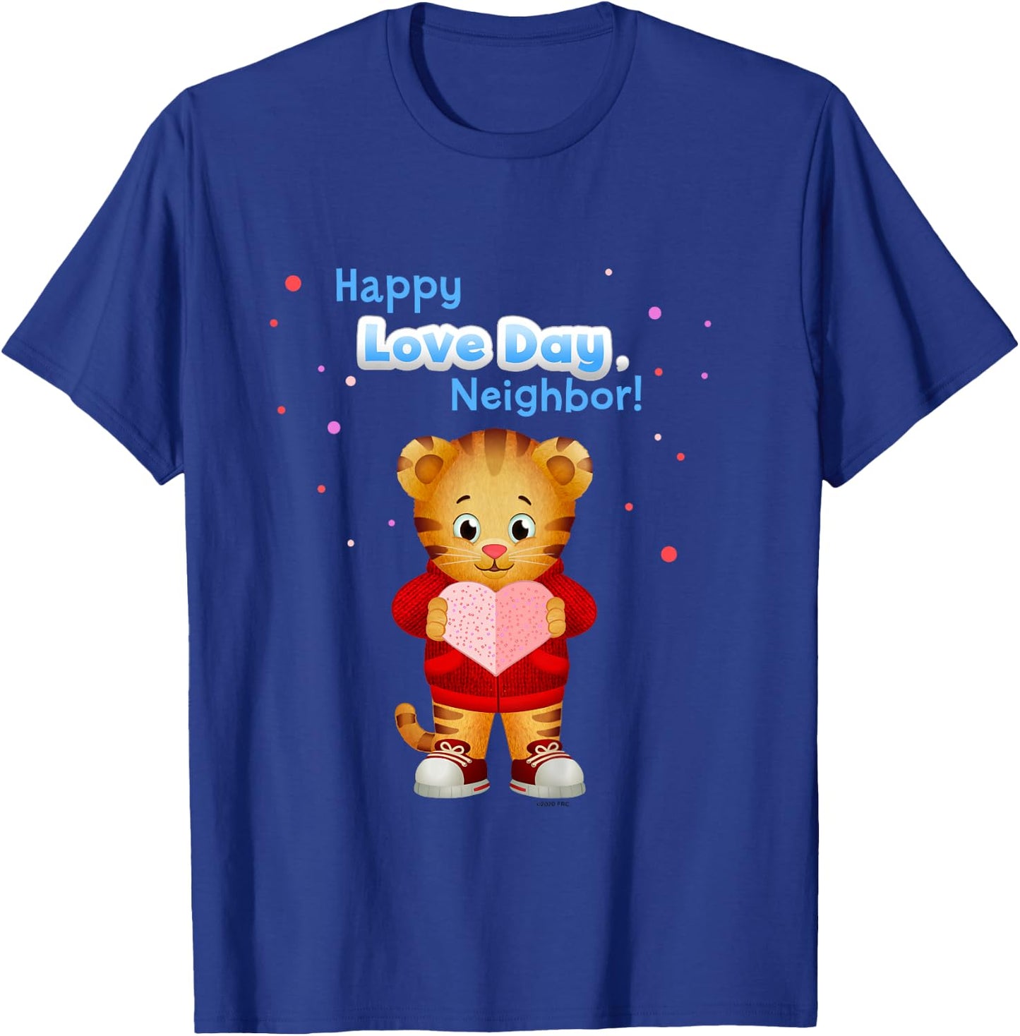 Happy Love Day, Daniel Tiger! (Blue) T-Shirt - T-Shirt | Royal