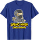 Pediatric Cancer Awareness Childhood Gifts Chemo Ninja T-Shirt - T-Shirt | Royal