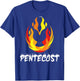 Pentecost Doves Tongues of Fire Flame Acts Holy Spirit T-Shirt - T-Shirt | Royal