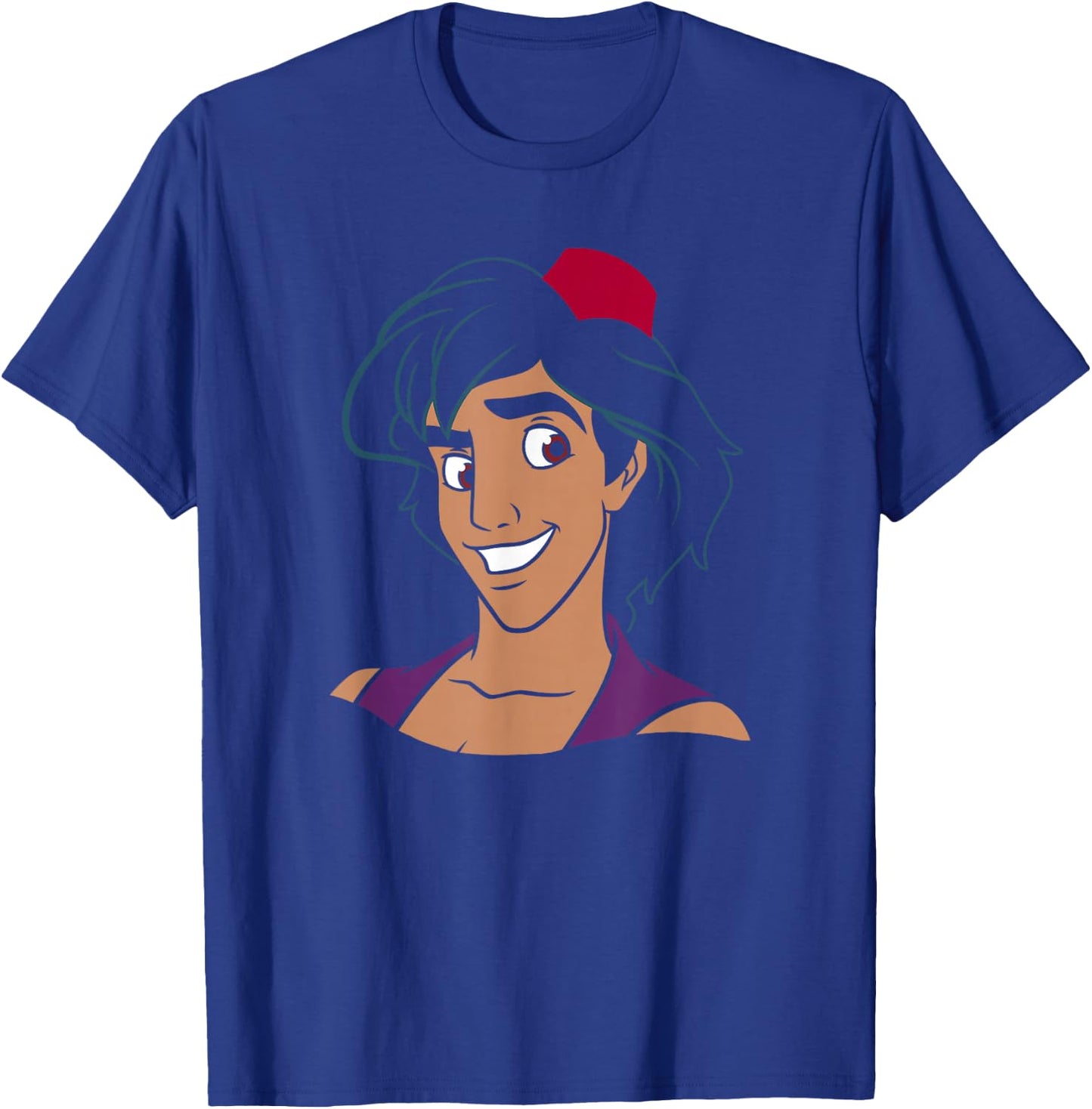 Disney Aladdin Big Smile Portrait T-Shirt - T-Shirt | Royal