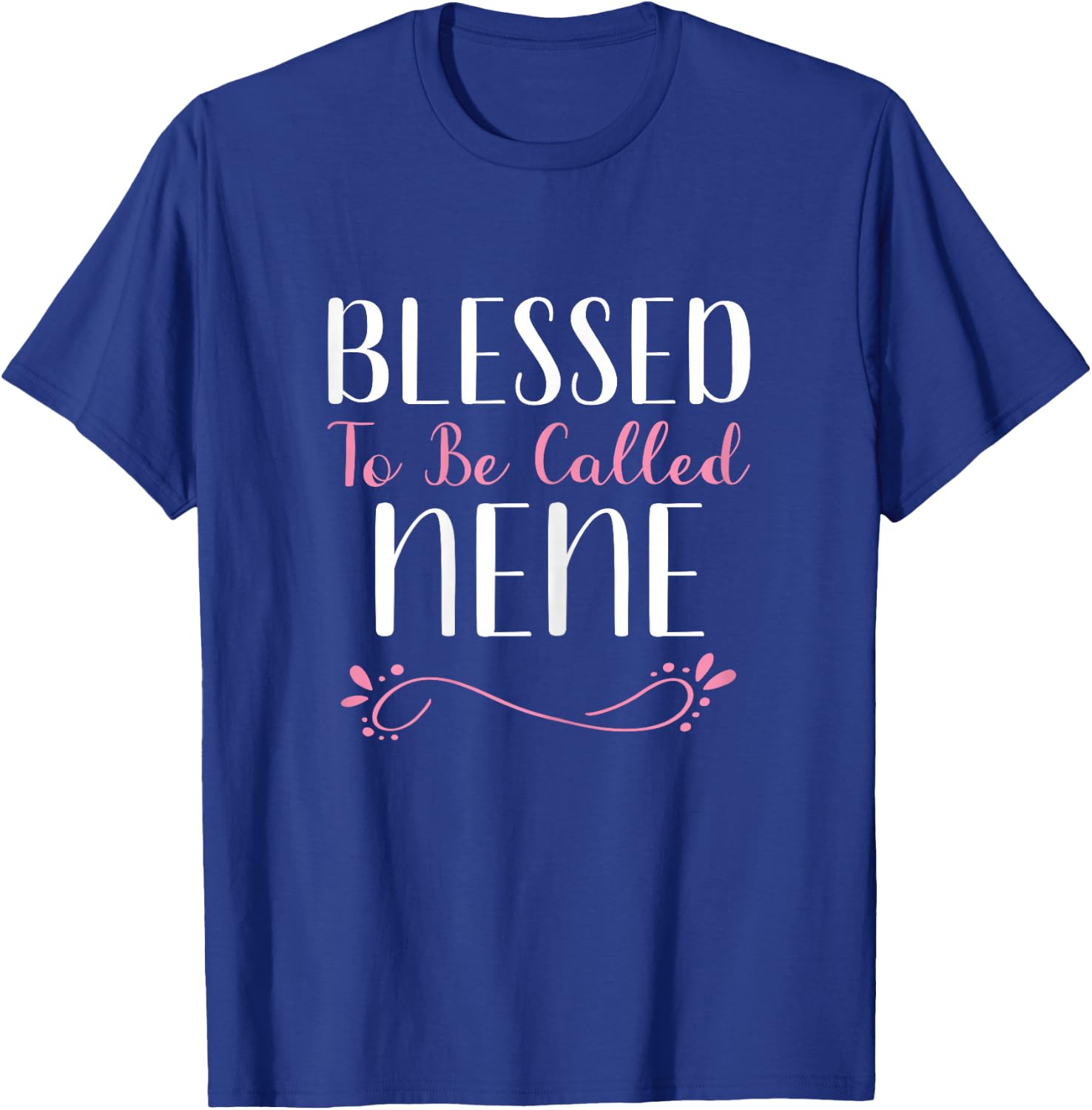 Blessed To Be Called Nene Grandma Cute Cool T-Shirt - T-Shirt | Royal