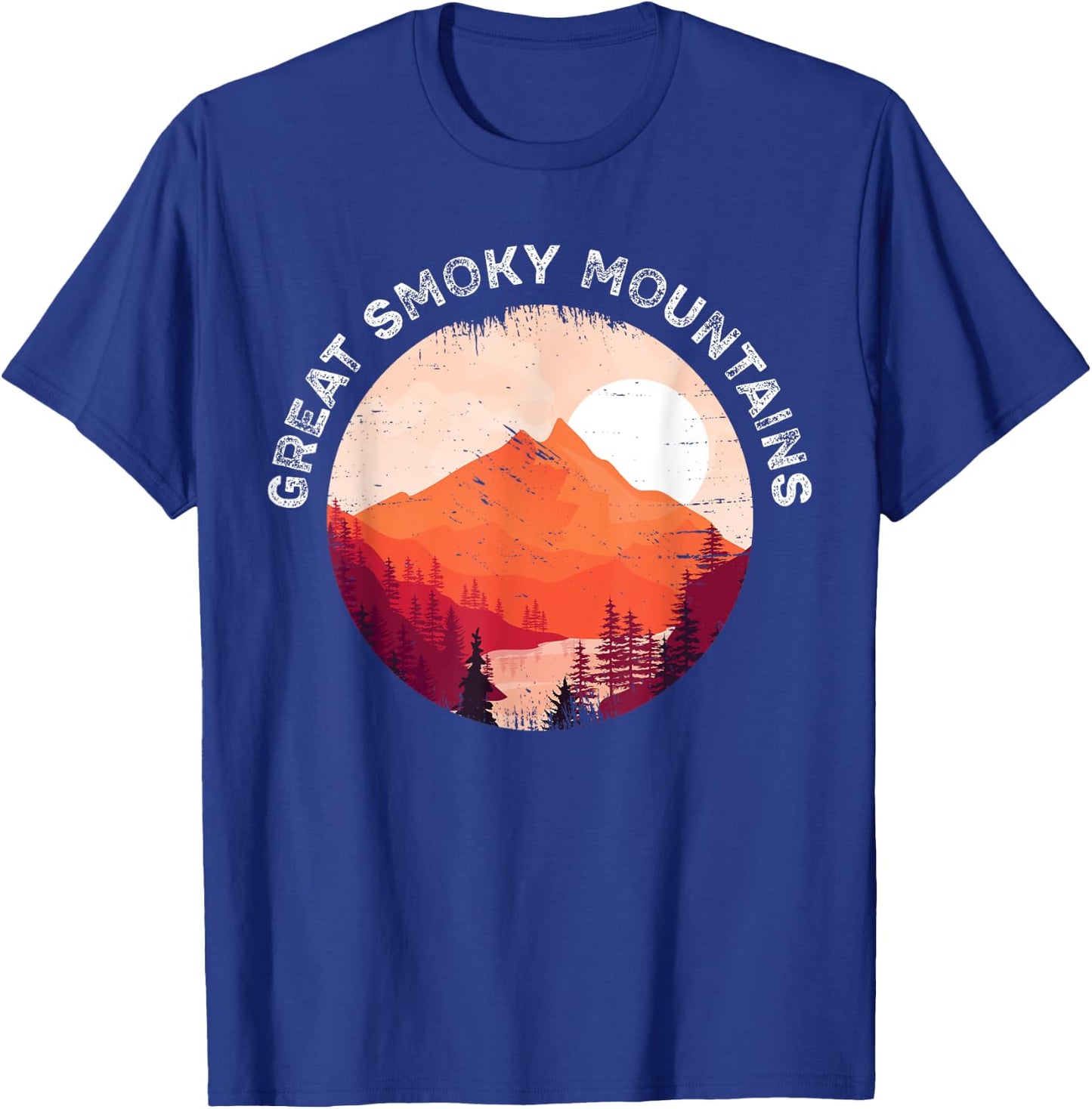 Great Smoky Mountains Hiking Souvenir T-Shirt - T-Shirt | Royal