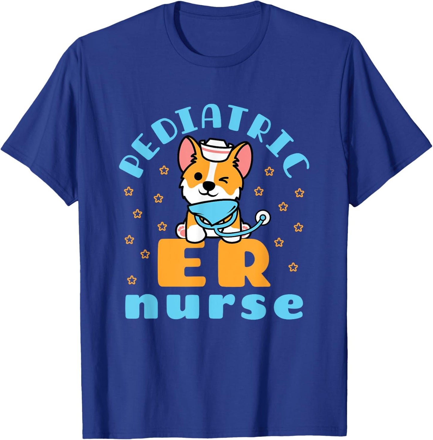 Cute Pediatric ER Nurse Pedi Unit Emergency Room Nursing T-Shirt - T-Shirt | Royal