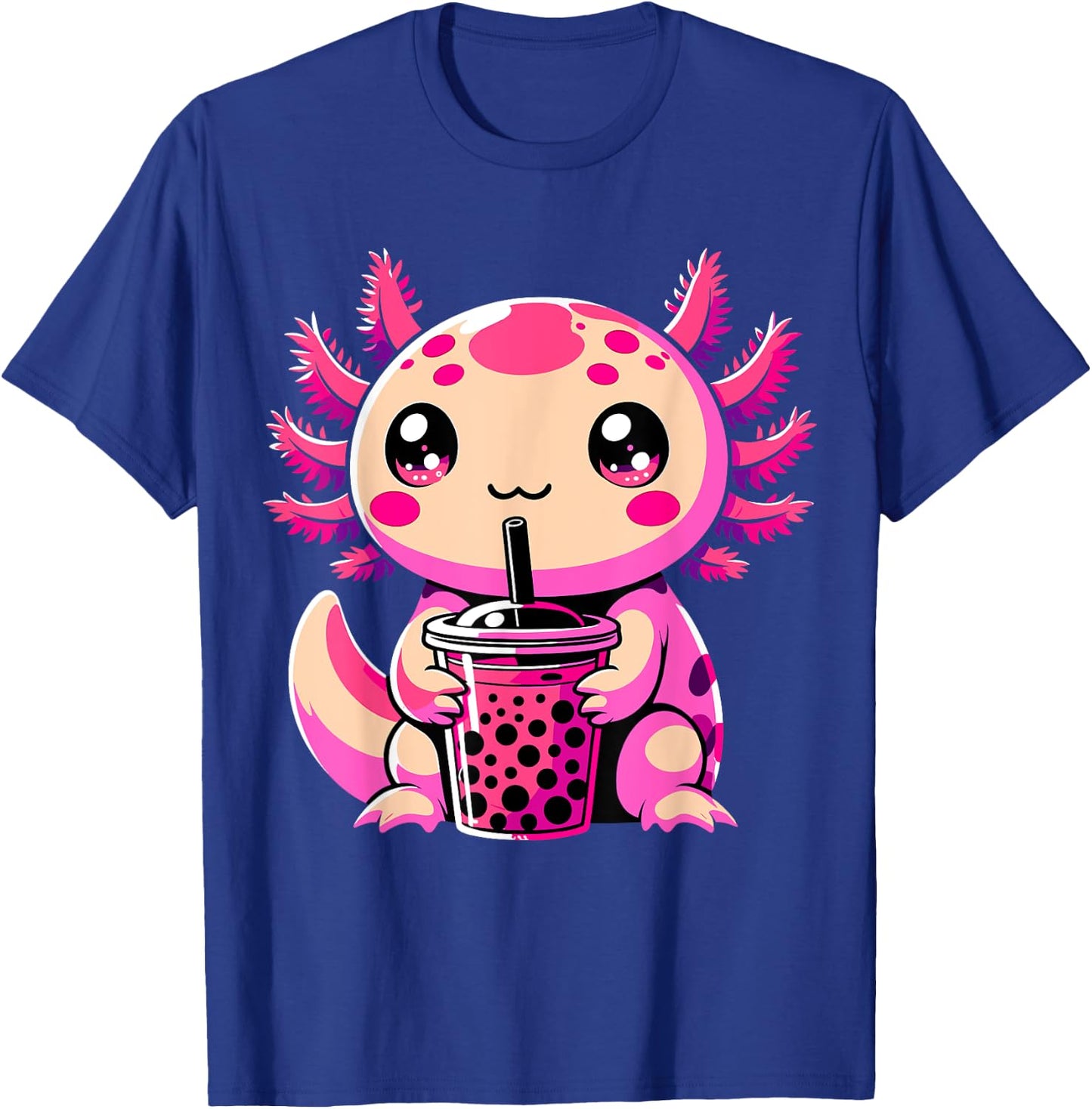Axolotl Tea Bubble Tea Anime Kawaii Axolotl T-Shirt - T-Shirt | Royal