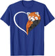 Red Panda Shirts Girls Kids Heart Cute Red Panda T-Shirt - T-Shirt | Royal