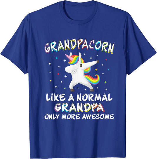 Grandpacorn -like a normal grandpa only more awesome T-Shirt - T-Shirt | Royal