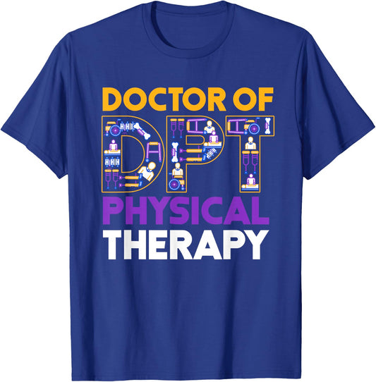 Physiotherapist Practice Doctor Gift Physiotherapy T-Shirt - T-Shirt | Royal