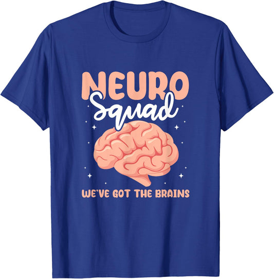 Neuro Squad Brain Neuroscientist Neurologist Neuro Nurse T-Shirt - T-Shirt | Royal