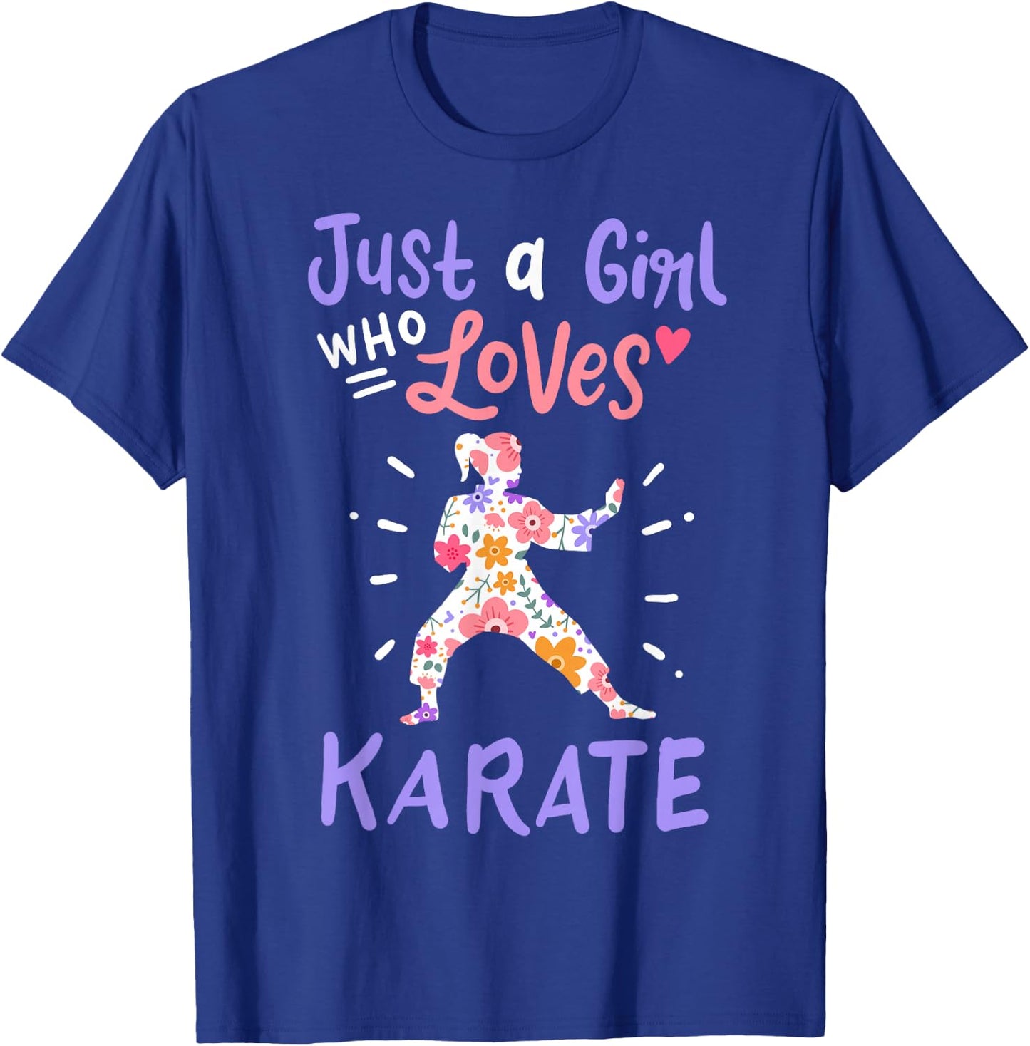 Karate Just A Girl Who Loves Karate Gift Small T-Shirt - T-Shirt | Royal