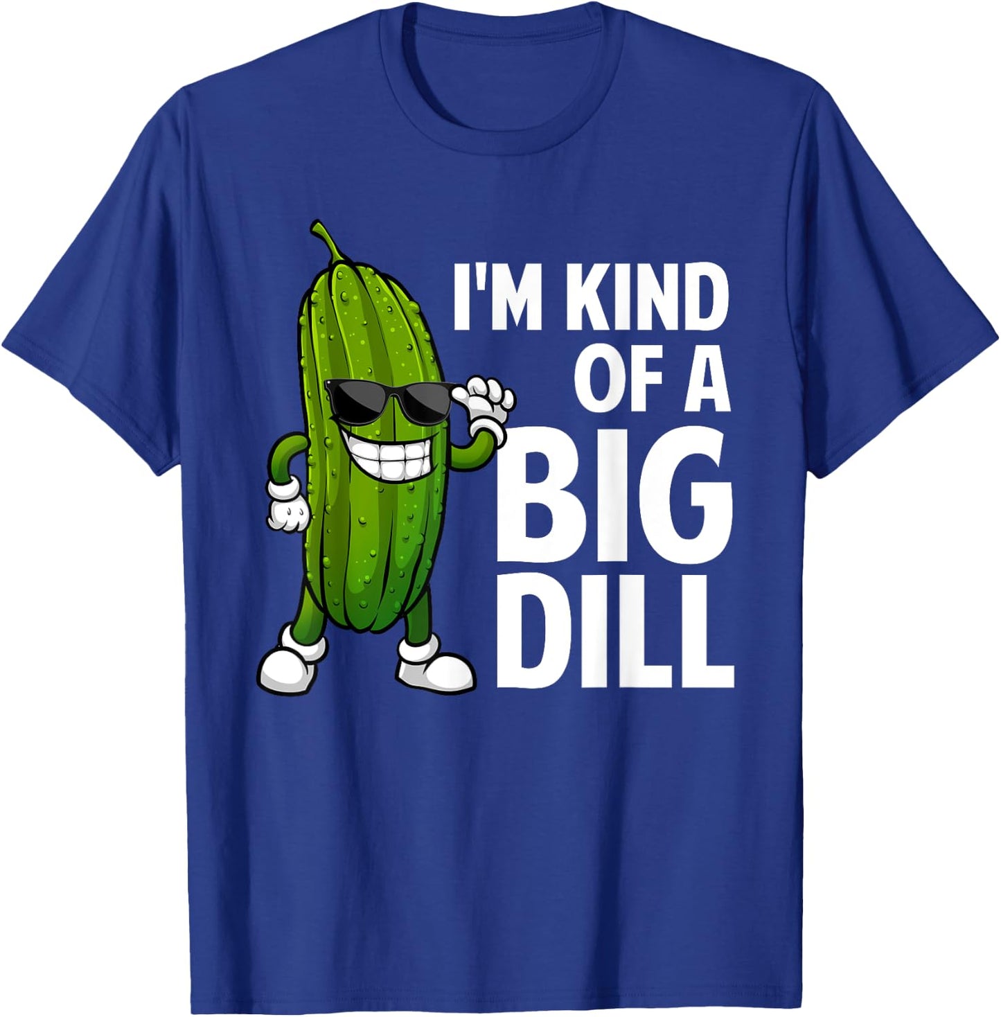 Funny Pickle Design Women Kids Big Dill Pickle Lover T-Shirt - T-Shirt | Royal