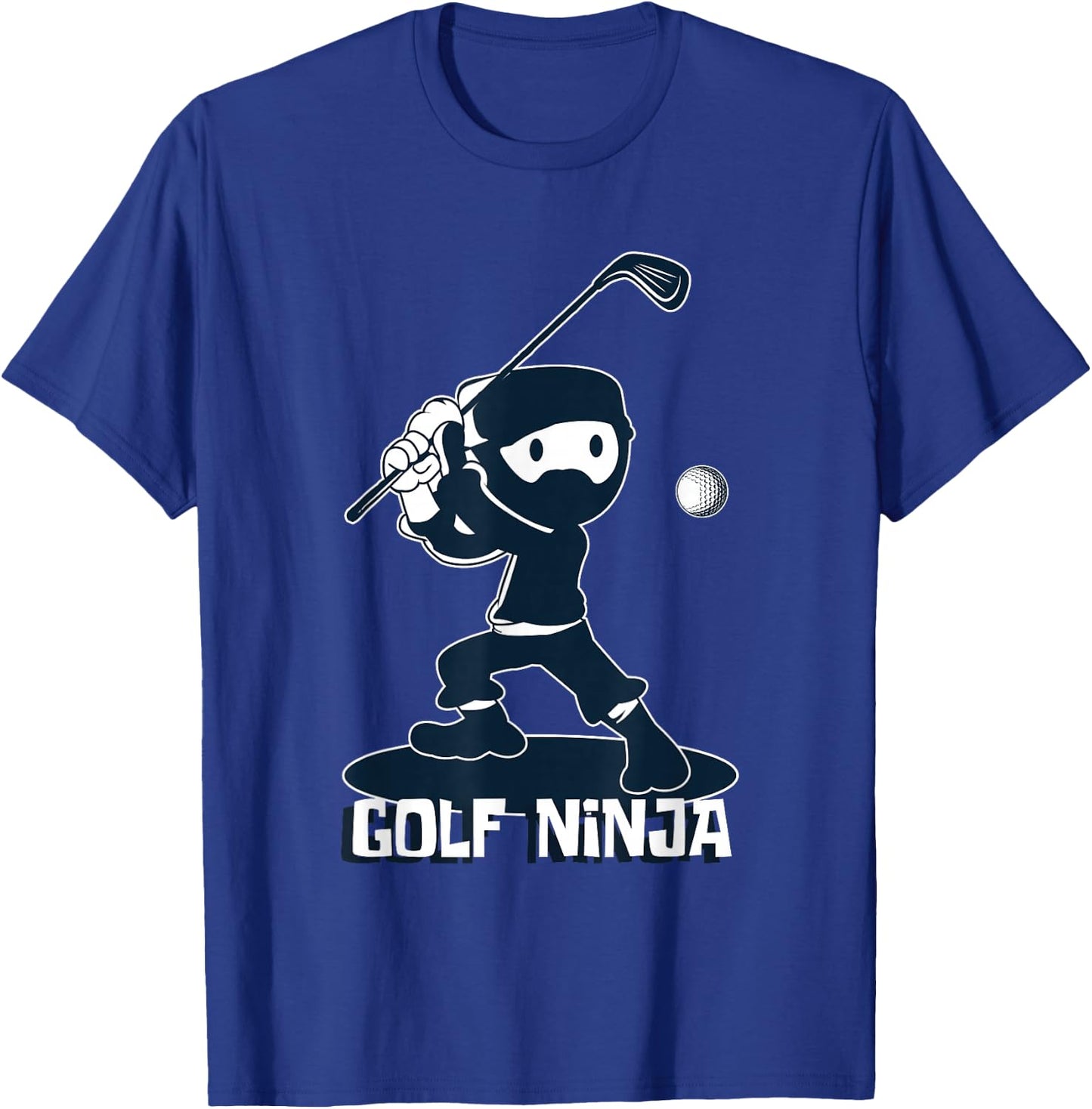 Golf Ninja Golfer Or Ninja Fanatic T-Shirt - T-Shirt | Royal