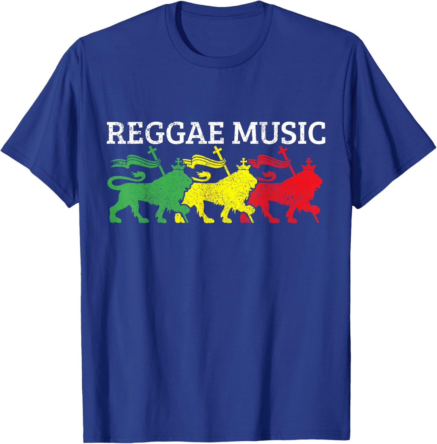 Reggae Music Rastafari Jamaica Lion Of Judah Rasta Gift T-Shirt - T-Shirt | Royal