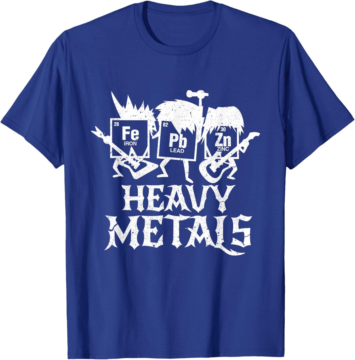 Heavy Metals Funny Periodic Table Chemistry T-Shirt - T-Shirt | Royal