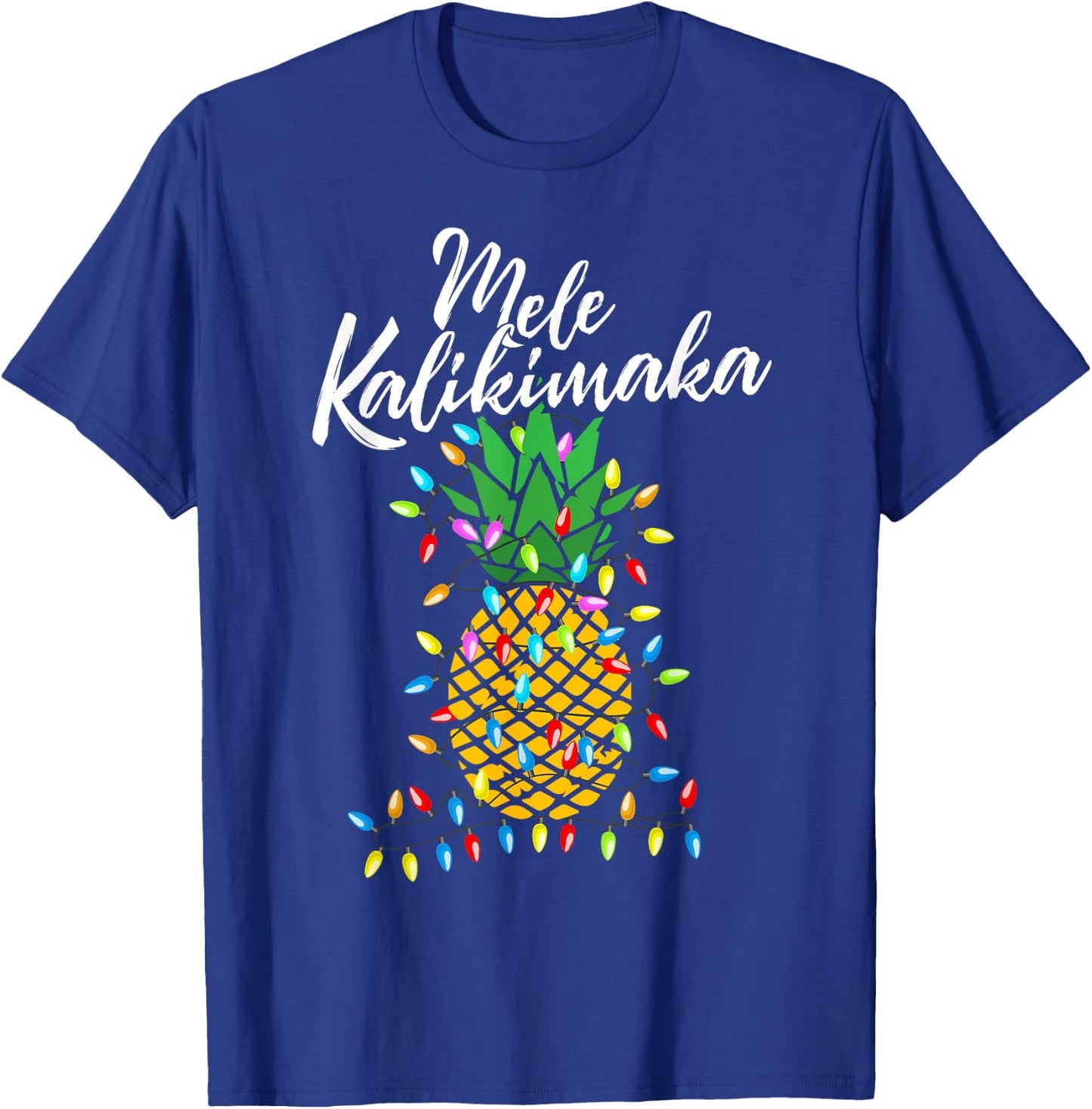 Mele Kalikimaka Pineapple Hawaii - Merry Christmas T-Shirt - T-Shirt | Royal