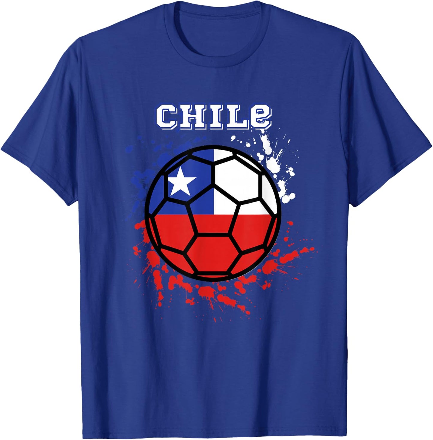 Chile Soccer Chilean Flag Futbol Fan Jersey T-Shirt - T-Shirt | Royal