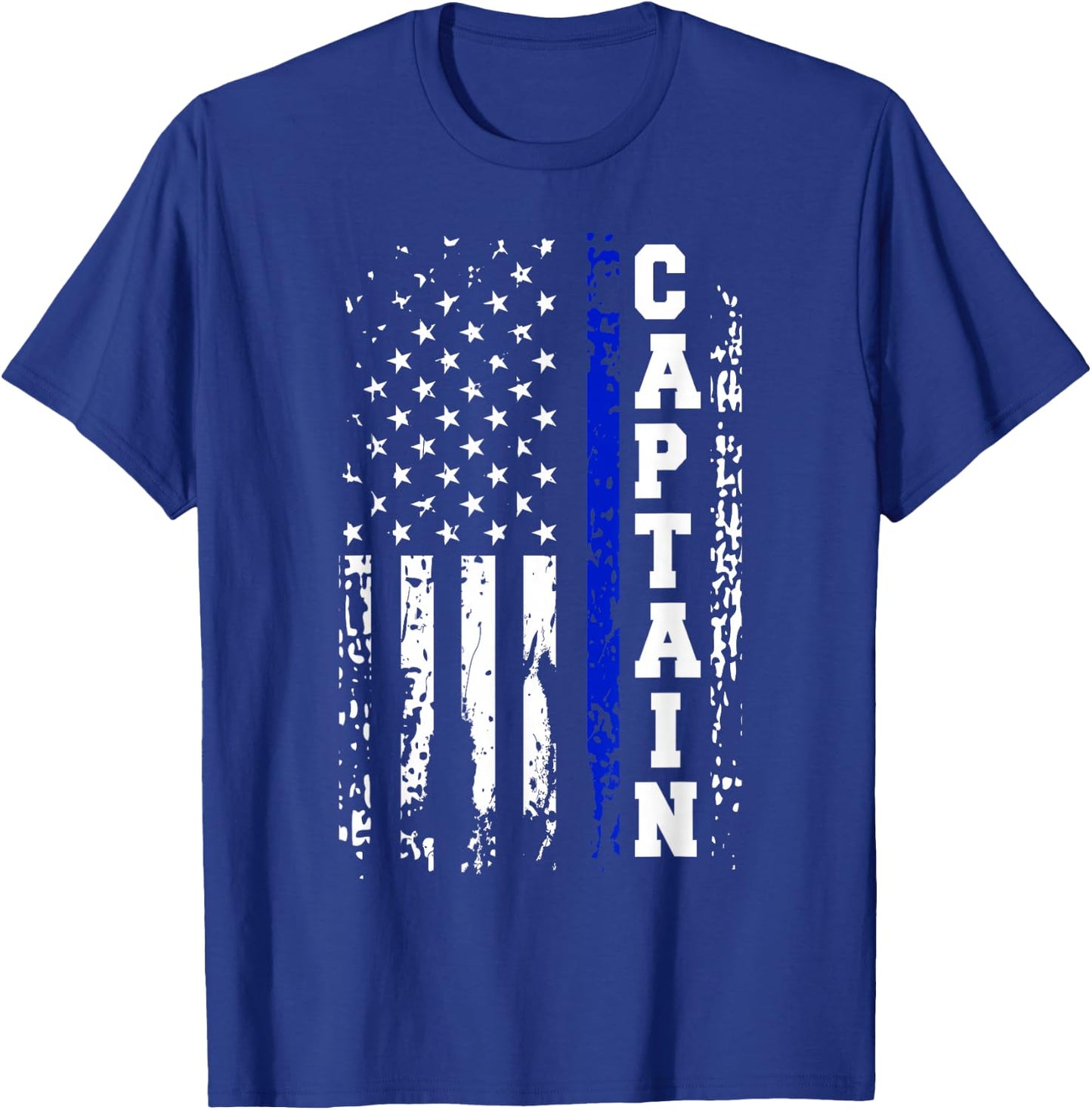 Police Captain Shirt Police Rank Captain Gift T-Shirt - T-Shirt | Royal