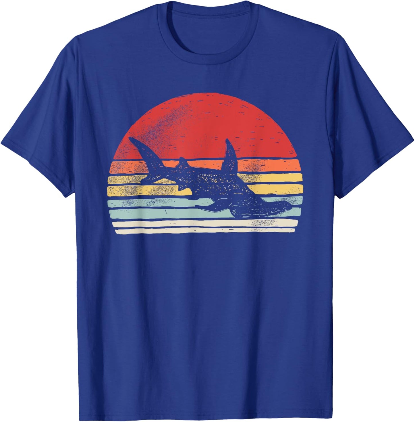 Vintage Retro Hammerhead Shark T-Shirt - T-Shirt | Royal